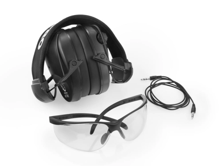 RealHunter Słuchawki ochronne ACTiVE Pro czarne + okulary ochronne
