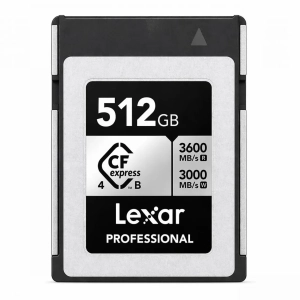 Karta Lexar CFexpress 4.0 Pro Silver Serie R3600/W3000/SW2600 512GB