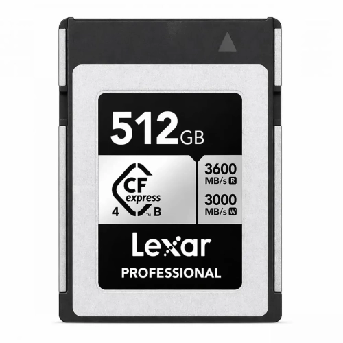 Karta Lexar CFexpress 4.0 Pro Silver Serie R3600/W3000/SW2600 512GB