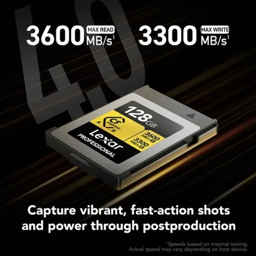 Karta Lexar CFexpress Pro Gold R3600/W3300 128GB