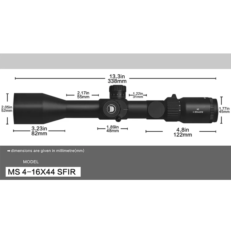 Luneta celownicza Discovery Optics MS 4–16×44 SFIR SFP-MOA-L
