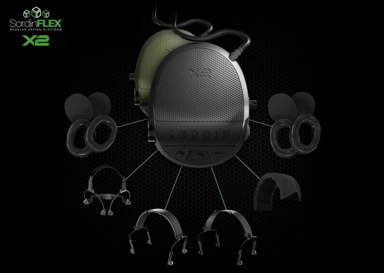 Słuchawki ochronne Sordin Supreme X2 Gel (Black/Green)