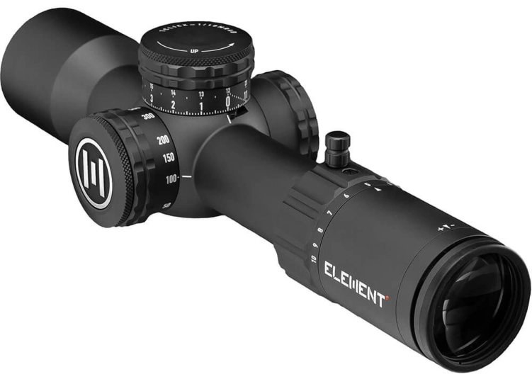 Element Optics Theos 2-10x42 MPR-1D MRAD (Black/FDE)