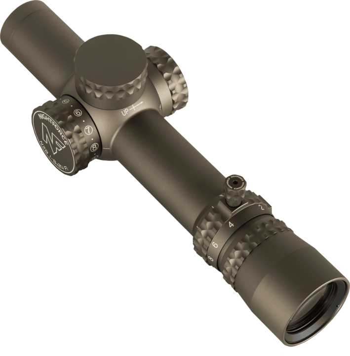 Luneta celownicza Nightforce NX8 1-8x24 F1 Capped FC-DMX Dark Earth C663
