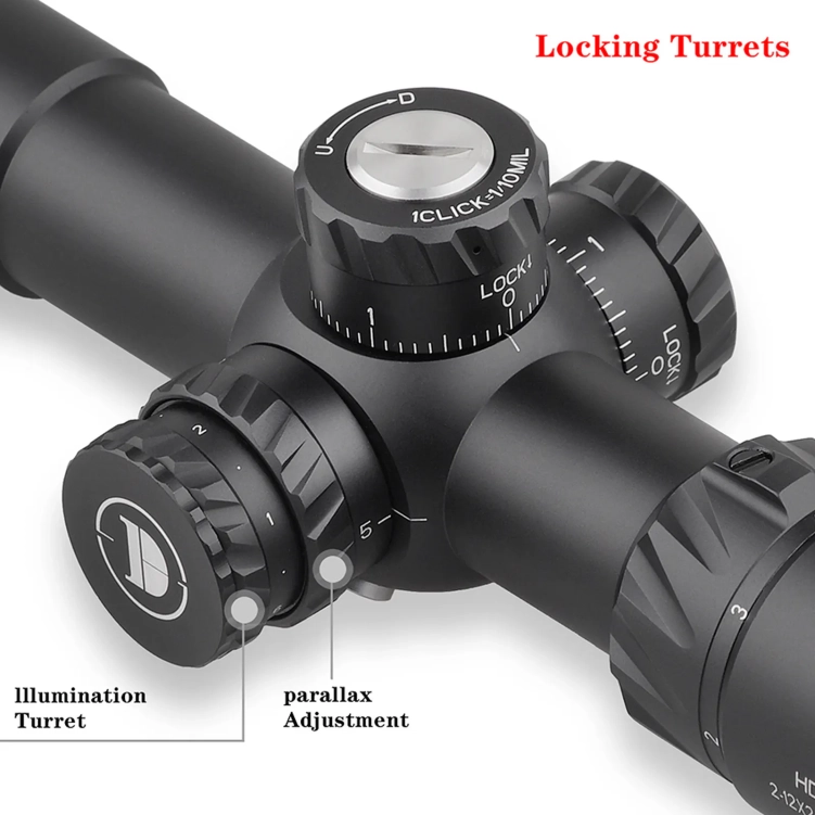 Luneta celownicza Discovery Optics HD 2-12X24SFIR FFP-MRAD