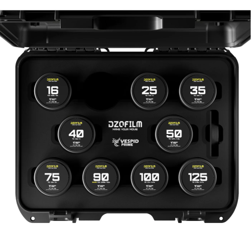 Zestaw DZOFILM Vespid Prime 16 mm T2.8 + 25/35/40/50/75/90/100/125 mm T2.1 metryczny