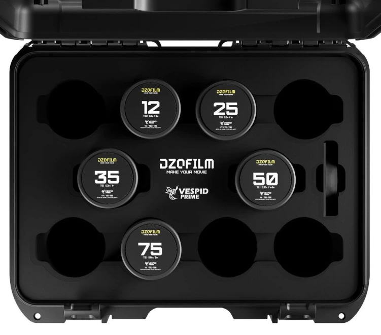 Zestaw DZOFILM Vespid Prime 12/25/35/50/75 mm T2.1 metryczny