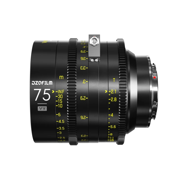 Obiektyw filmowy DZOFILM Vespid Cyber 75 mm T2.1 PL/EF FF/VV z interfejsem danych