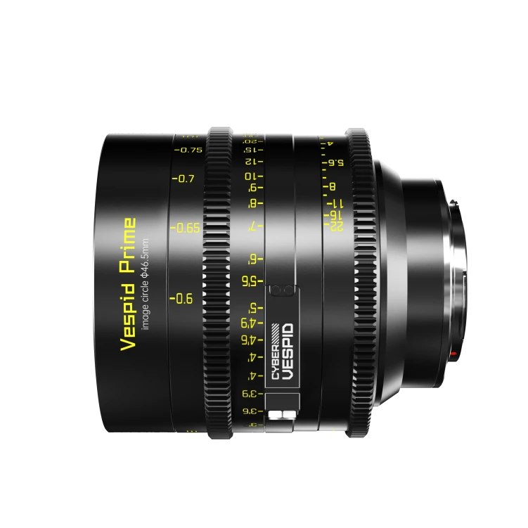 Obiektyw filmowy DZOFILM Vespid Cyber 75 mm T2.1 PL/EF FF/VV z interfejsem danych