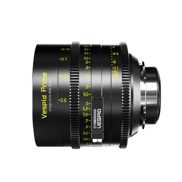 Obiektyw filmowy DZOFILM Vespid Cyber 75 mm T2.1 PL/EF FF/VV z interfejsem danych