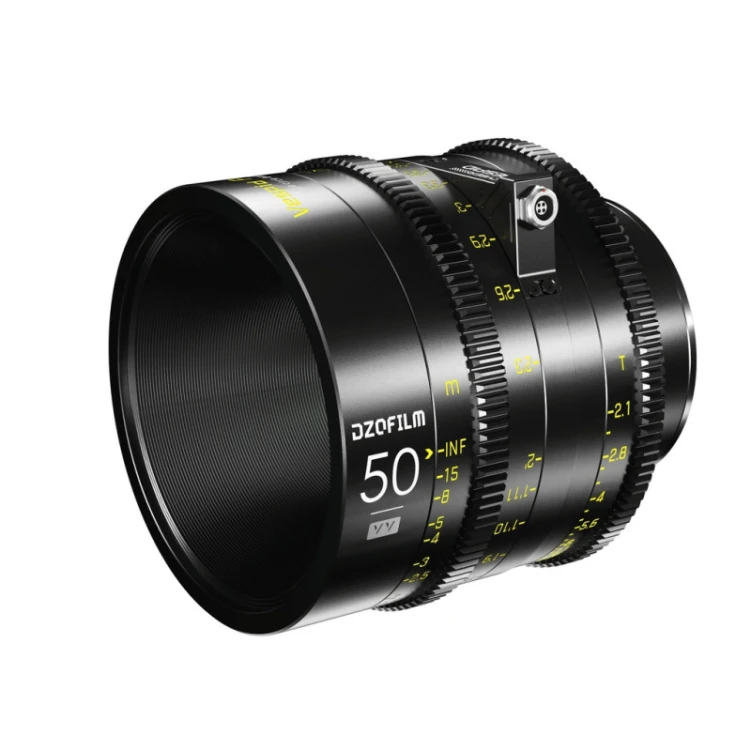 Obiektyw filmowy DZOFILM Vespid Cyber 50 mm T2.1 PL/EF FF/VV z interfejsem danych