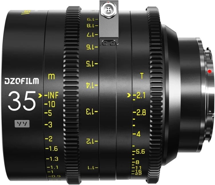 Obiektyw filmowy DZOFILM Vespid Cyber 35 mm T2.1 PL/EF FF/VV z interfejsem danych