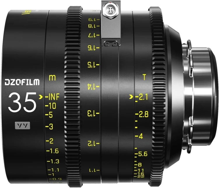 Obiektyw filmowy DZOFILM Vespid Cyber 35 mm T2.1 PL/EF FF/VV z interfejsem danych