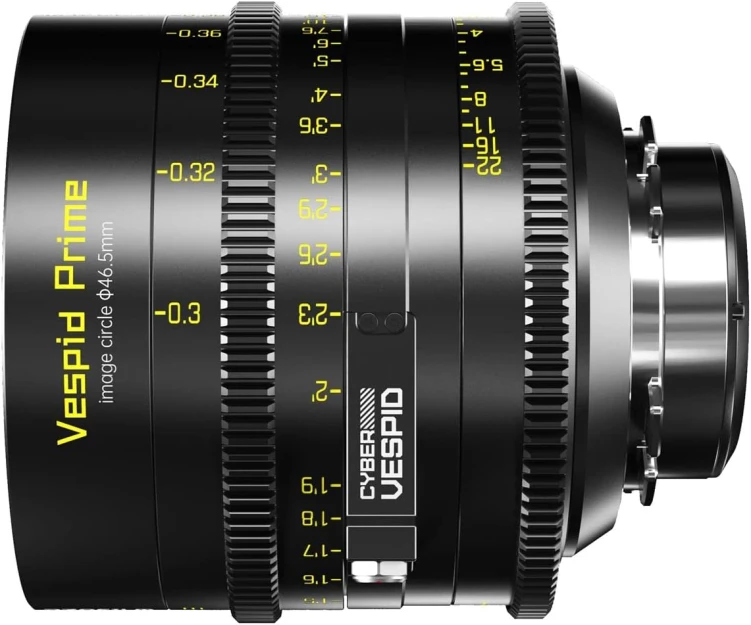 Obiektyw filmowy DZOFILM Vespid Cyber 35 mm T2.1 PL/EF FF/VV z interfejsem danych