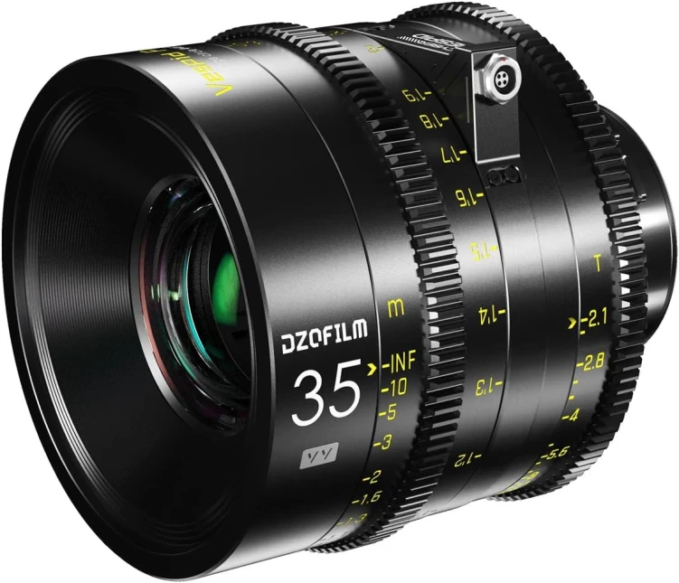 Obiektyw filmowy DZOFILM Vespid Cyber 35 mm T2.1 PL/EF FF/VV z interfejsem danych