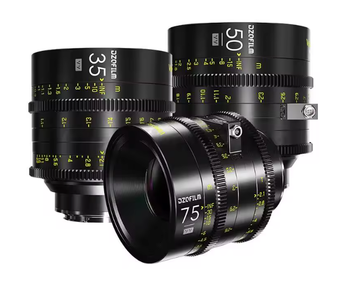 Zestaw DZOFILM Vespid Prime 16 mm T2.8 + 25/35/50/75/100/125 mm T2.1 + Macro 90 mm T2.8 metryczny