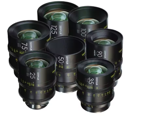 Zestaw DZOFILM Vespid Prime 16 mm T2.8 + 25/35/50/75/100/125 mm T2.1 + Macro 90 mm T2.8 metryczny