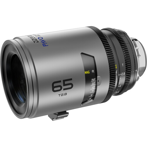 Obiektyw anamorficzny makro DZOFILM Pavo 2x 65 mm T2.8 PL/EF metryczny niebieska powłoka