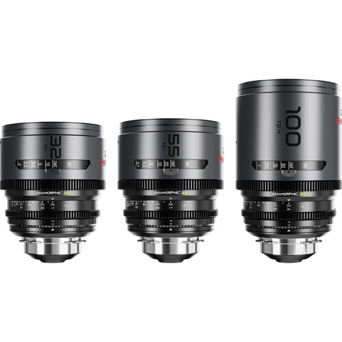 Zestaw DZOFILM Pavo 2x 32/55/100 mm T2.1/T2.4 PL/EF S35 metryczny neutralna powłoka