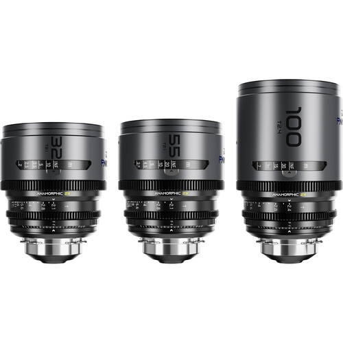 Zestaw DZOFILM Pavo 2x 32/55/100 mm T2.1/T2.4 PL/EF S35 metryczny niebieska powłoka