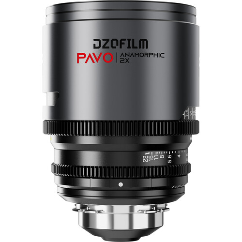 Obiektyw anamorficzny DZOFILM Pavo 2x 75 mm T2.1 PL/EF S35 metryczny neutralna powłoka