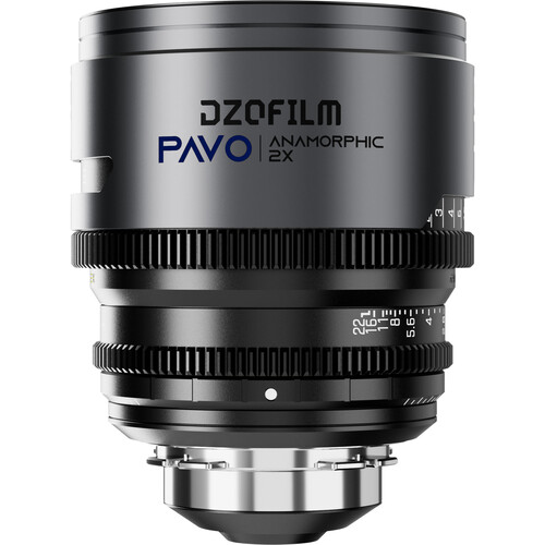 Obiektyw anamorficzny DZOFILM Pavo 2x 40 mm T2.1 PL/EF S35 metryczny niebieska powłoka