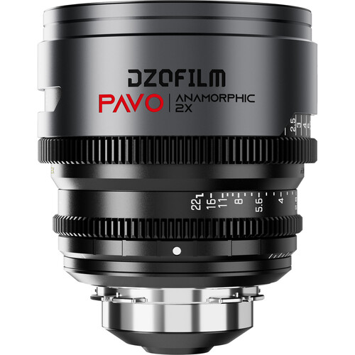 Obiektyw anamorficzny DZOFILM Pavo 2x 28 mm T2.1 PL/EF S35 metryczny neutralna powłoka