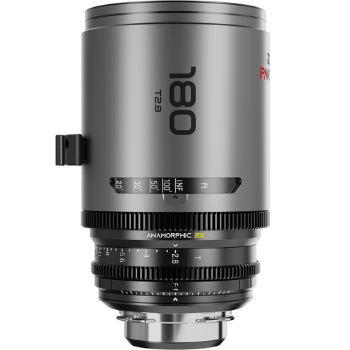 Obiektyw anamorficzny DZOFILM Pavo 2x 180 mm T2.8 PL/EF metryczny neutralna powłoka