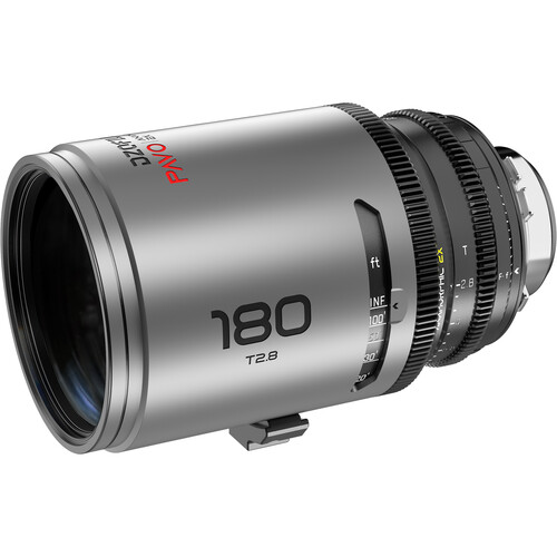 Obiektyw anamorficzny DZOFILM Pavo 2x 180 mm T2.8 PL/EF metryczny neutralna powłoka