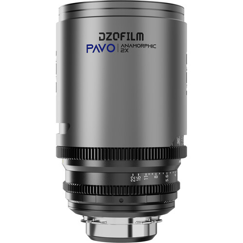 Obiektyw anamorficzny DZOFILM Pavo 2x 180 mm T2.8 PL/EF metryczny niebieska powłoka