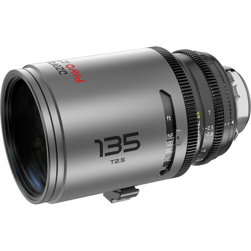 Obiektyw anamorficzny DZOFILM Pavo 2x 135 mm T2.5 PL/EF metryczny neutralna powłoka