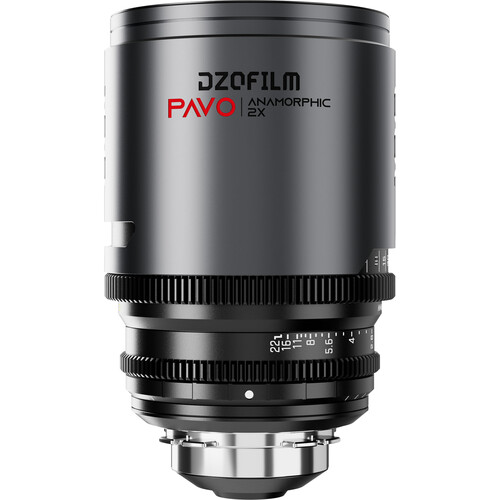Obiektyw anamorficzny DZOFILM Pavo 2x 100 mm T2.4 PL/EF S35 metryczny neutralna powłoka