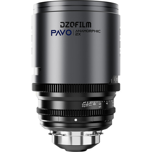 Obiektyw anamorficzny DZOFILM Pavo 2x 100 mm T2.4 PL/EF S35 metryczny niebieska powłoka