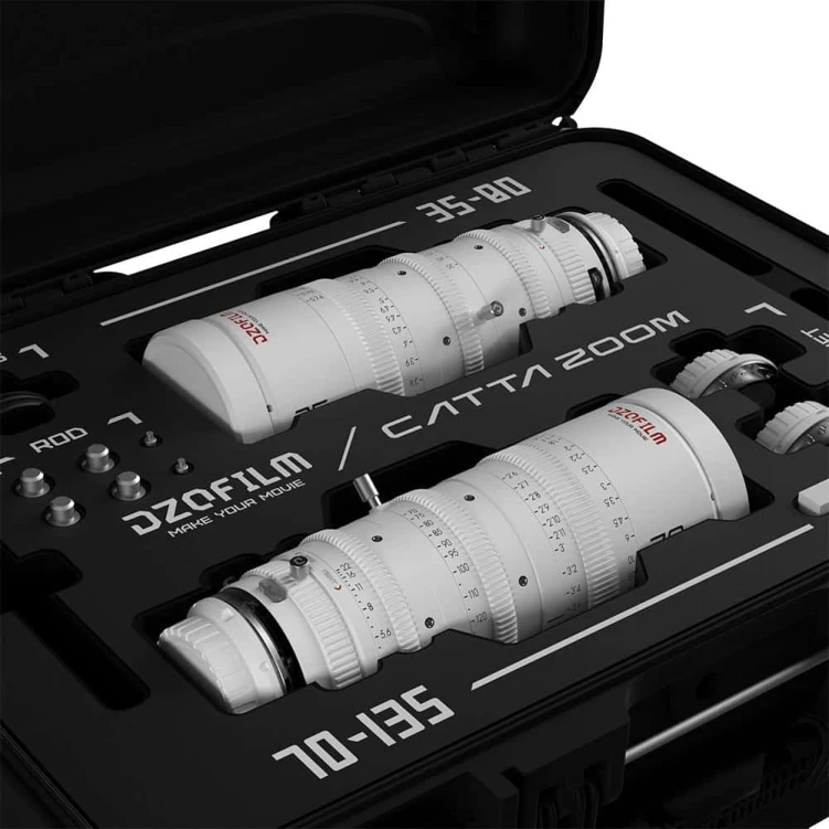 Zestaw DZOFILM Catta Zoom 35-80/70-135 mm T2.9 biały