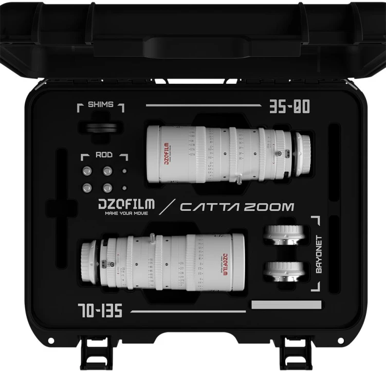 Zestaw DZOFILM Catta Zoom 35-80/70-135 mm T2.9 biały