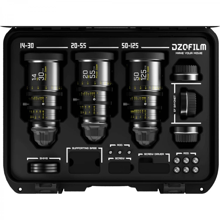 Zestaw DZOFILM Pictor Zoom 14-30/20-55/50-125 mm T2.8 czarny