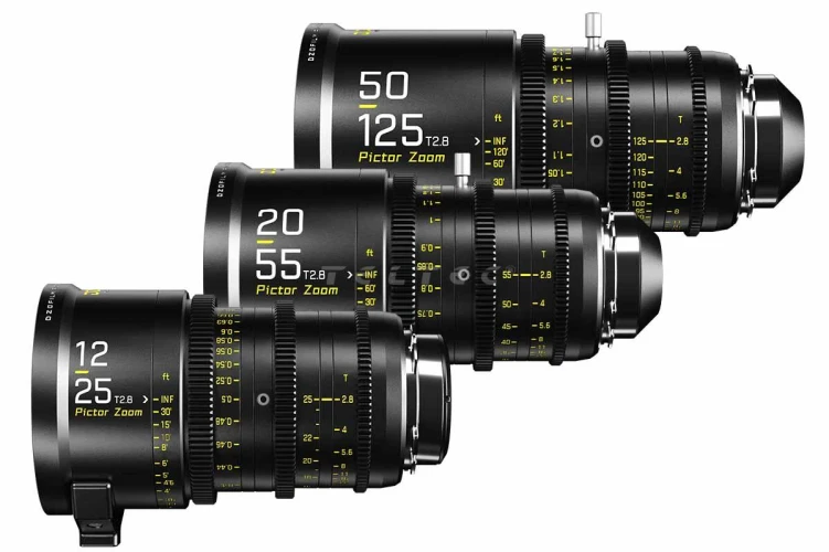 Zestaw DZOFILM Pictor Zoom 12-25/20-55/50-125 mm T2.8 czarny