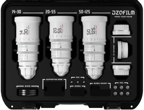 Zestaw DZOFILM Pictor Zoom 14-30/20-55/50-125 mm T2.8 biały