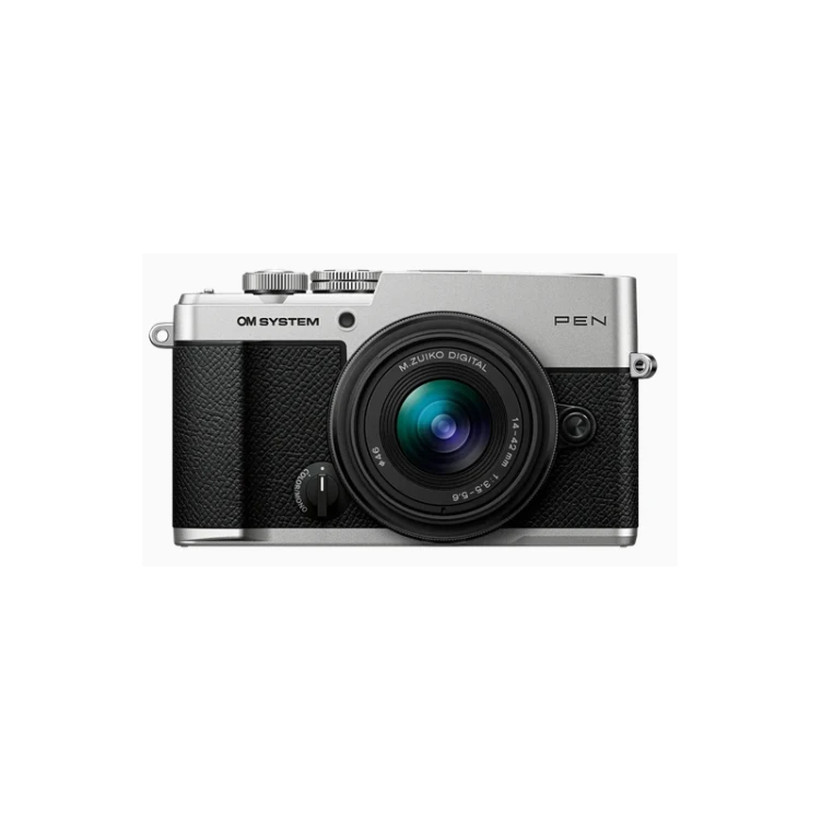 Aparat OM SYSTEM PEN + 14-42mm F3.5-5.6 III srebrny