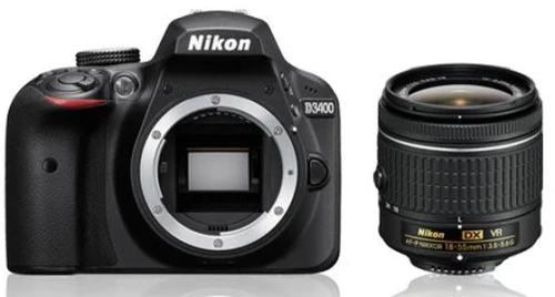 Aparat Nikon D3400 + AF-P DX 18-55mm f/3.5-5.6G VR