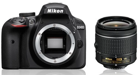 Aparat Nikon D3400 + AF-P DX 18-55mm f/3.5-5.6G VR