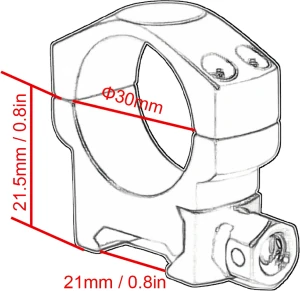 Vector Optics Montaż 30mm Picatinny niski