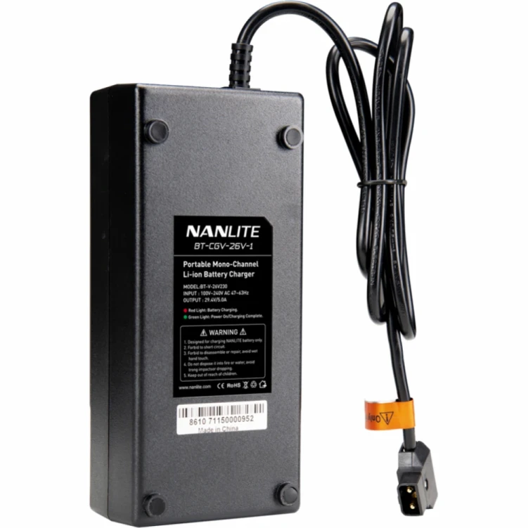 Ładowarka Nanlite Single do akumulatorów V-Mount 26 V