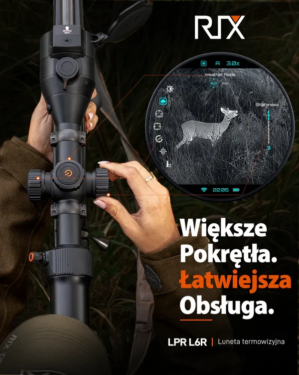 Celownik termowizyjny RIX LPR L6R + montaż powtarzalny Picatinny