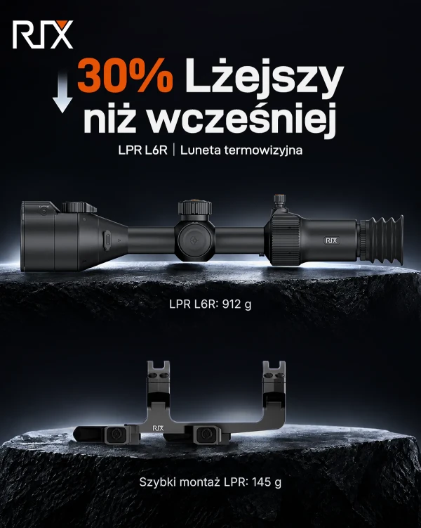 Celownik termowizyjny RIX LPR L6R + montaż powtarzalny Picatinny