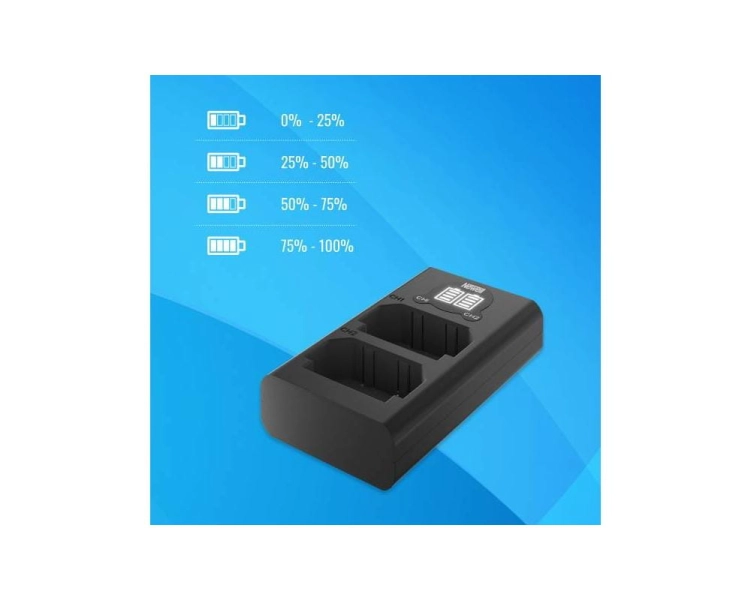 Ładowarka dwukanałowa Newell DL-USB-C do akumulatorów NP-W235