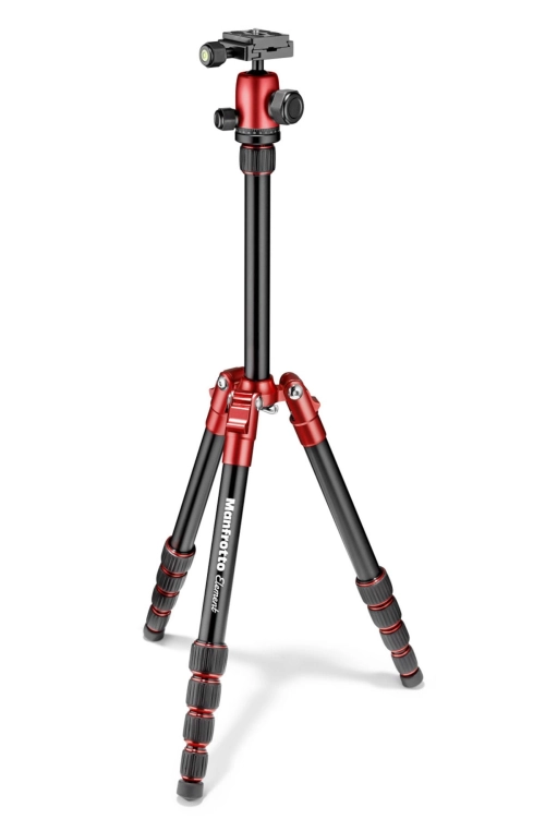 Manfrotto Element Statyw Traveller Small MKELES5RD-BH z głowicą kulową + pokrowiec czerwony