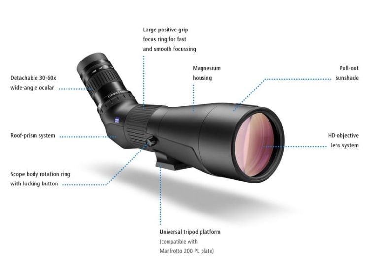 Zeiss Luneta obserwacyjna Conquest Gavia 85