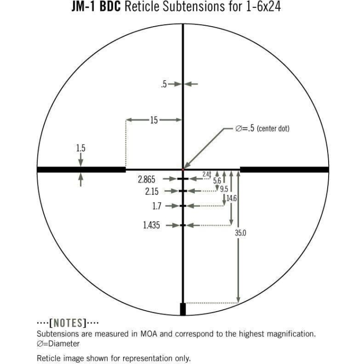 Vortex Razor II HD-E 1-6x24 30 mm JM-1 BDC MOA 