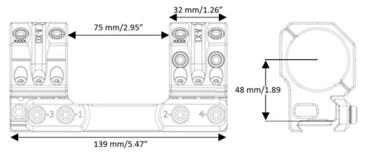 Spuhr montaż SP-6004 36 mm | 0 MOA